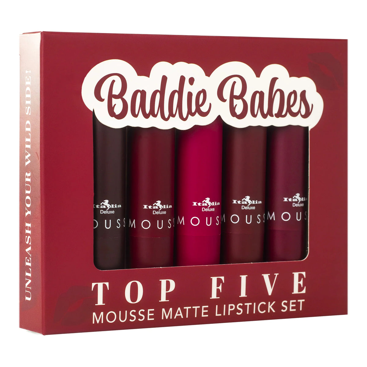 Labial Top Five Mousse Matte Italia Deluxe