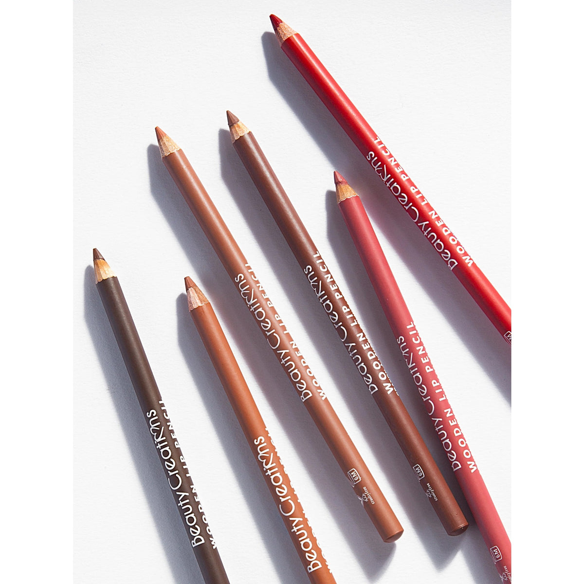 Set x12 Wooden Lip Pencil Beauty Creations
