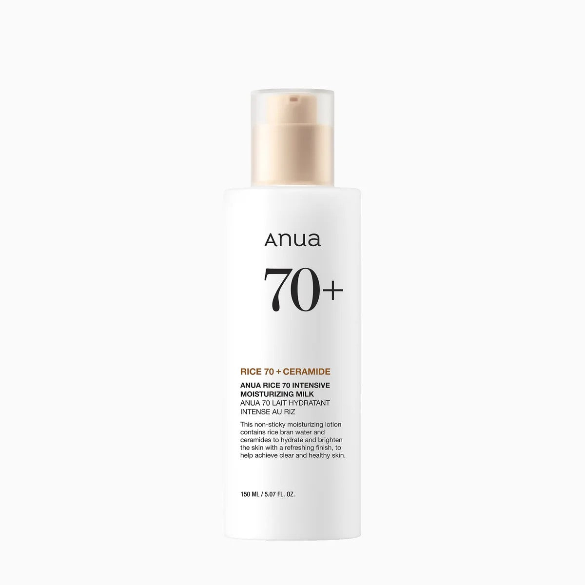 Crema Rice 70+ Intensive Moisturizing Milk (150 ml) Anua